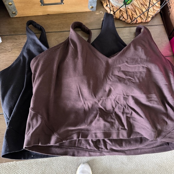Lululemon Align Tanks - Java and Black - Picture 1 of 7